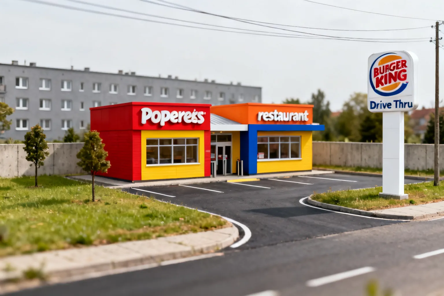Otwarcie Popeyes i Burger King w Jaworniku — wspólny Drive Thru przy Zakopiance