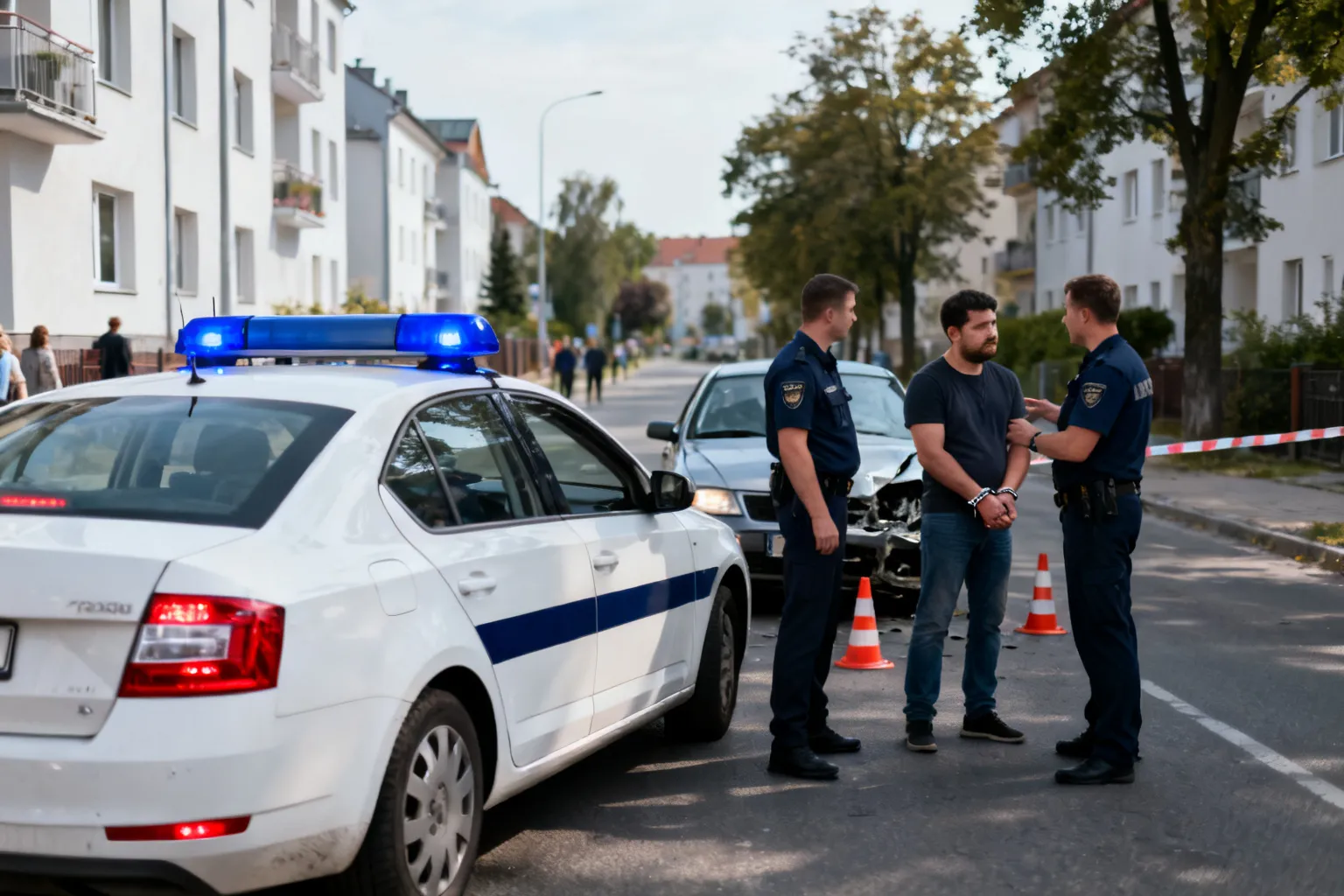 Policyjny pościg w Krakowie. Zatrzymano pijanego i poszukiwanego kierowcę