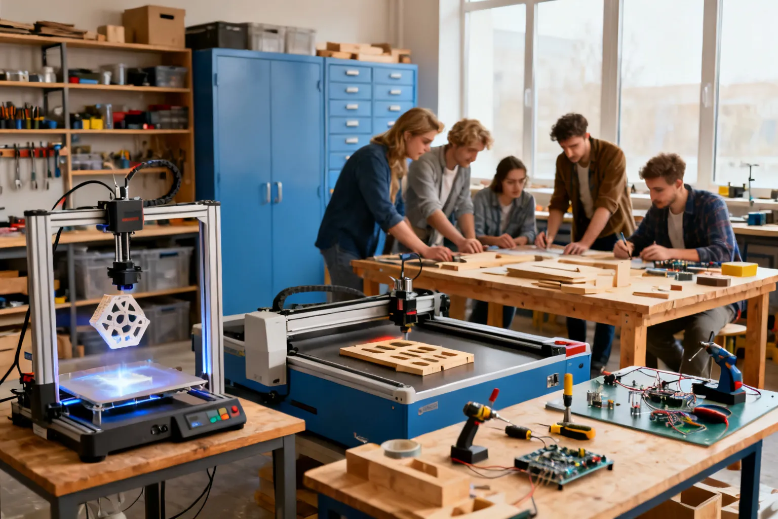 FabLab Tenczynek pracownie: cztery interaktywne pracownie dla mieszkańców