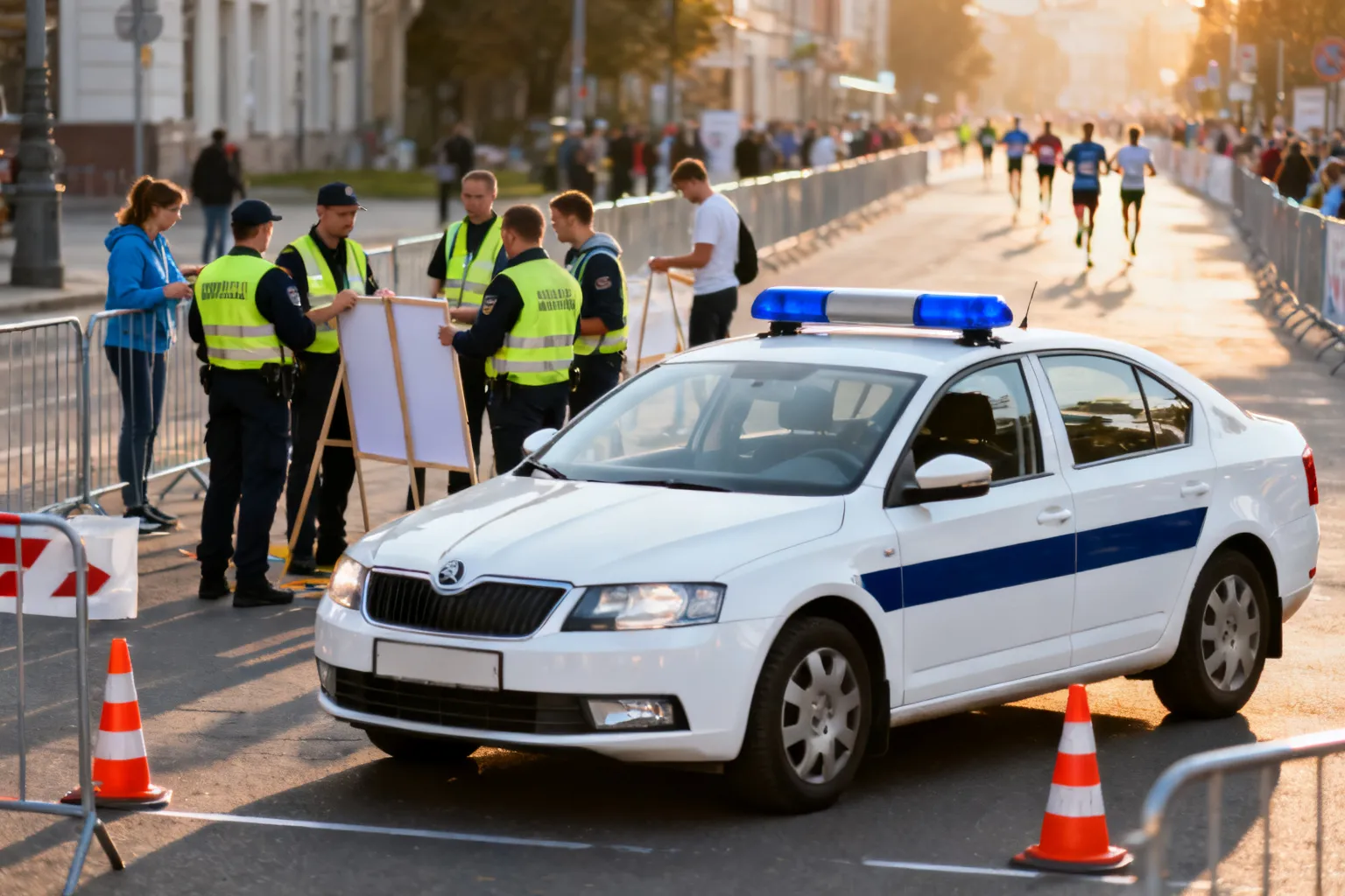 Policja zabezpieczała 12. PKO Cracovia Półmaraton Królewski