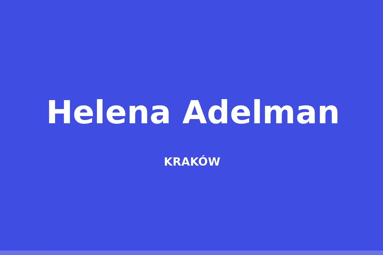 Helena Adelman
