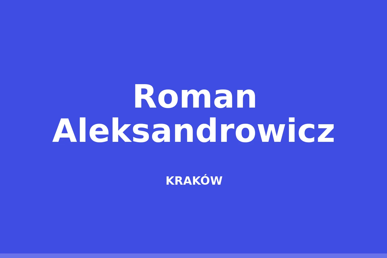 Roman Aleksandrowicz