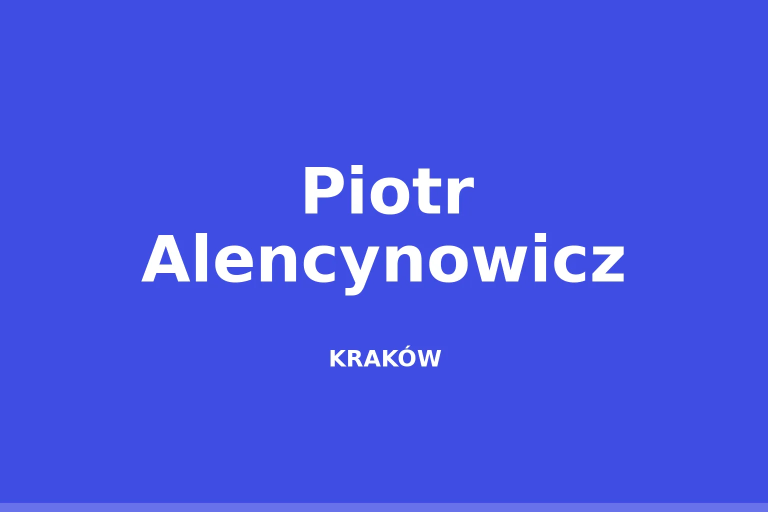 Piotr Alencynowicz