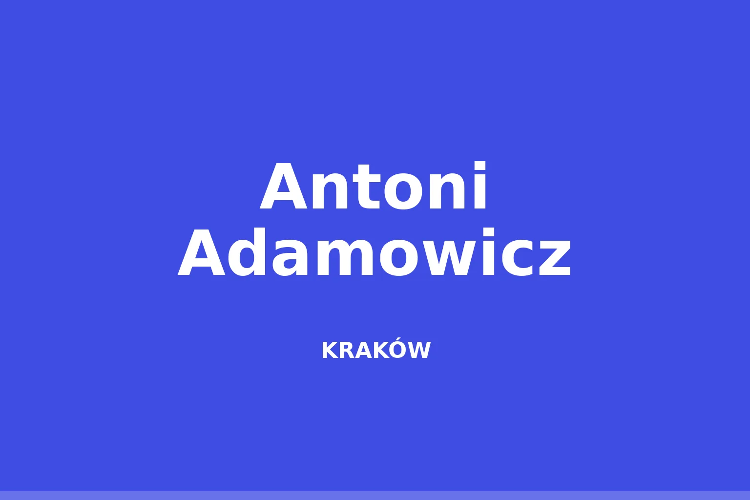 Antoni Adamowicz
