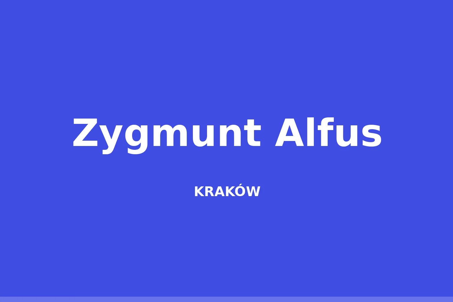 Zygmunt Alfus