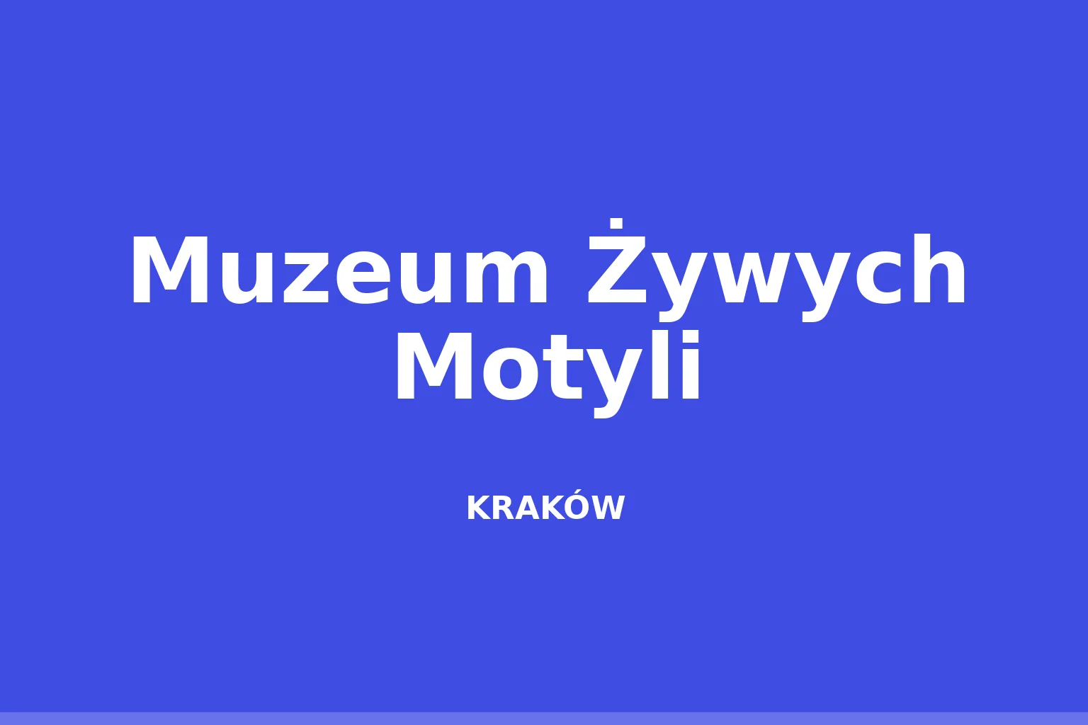 Muzeum Żywych Motyli