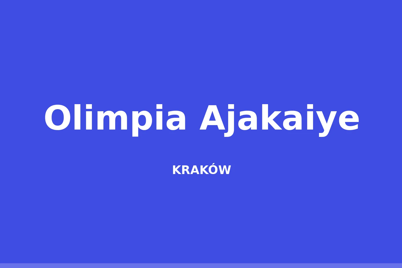 Olimpia Ajakaiye
