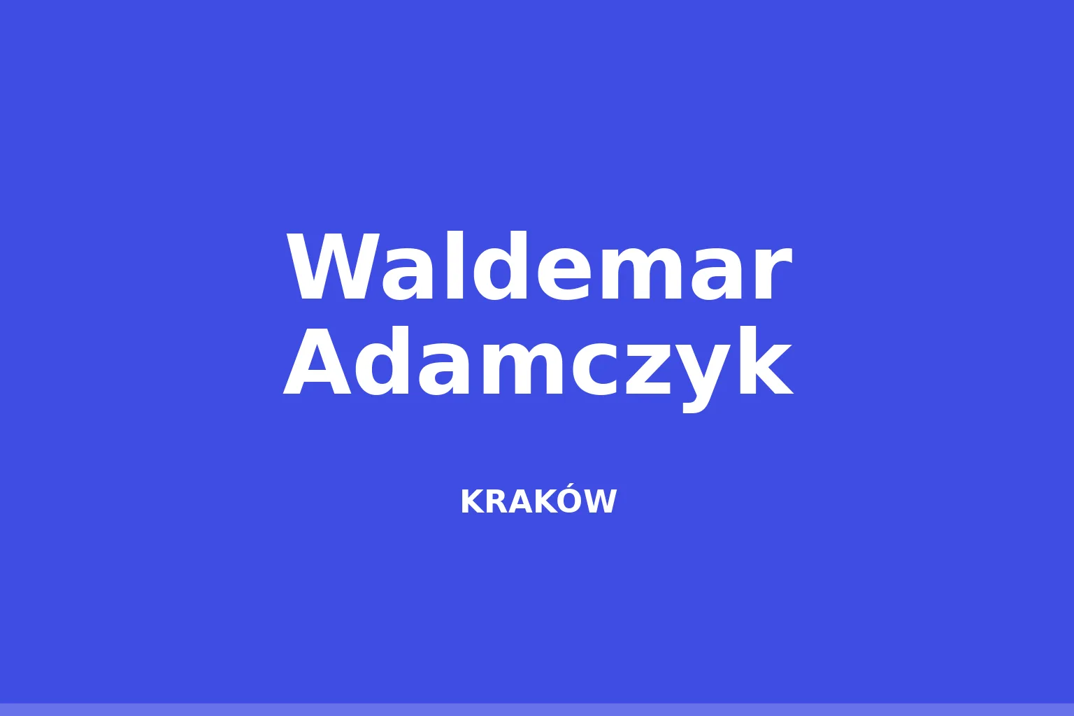 Waldemar Adamczyk