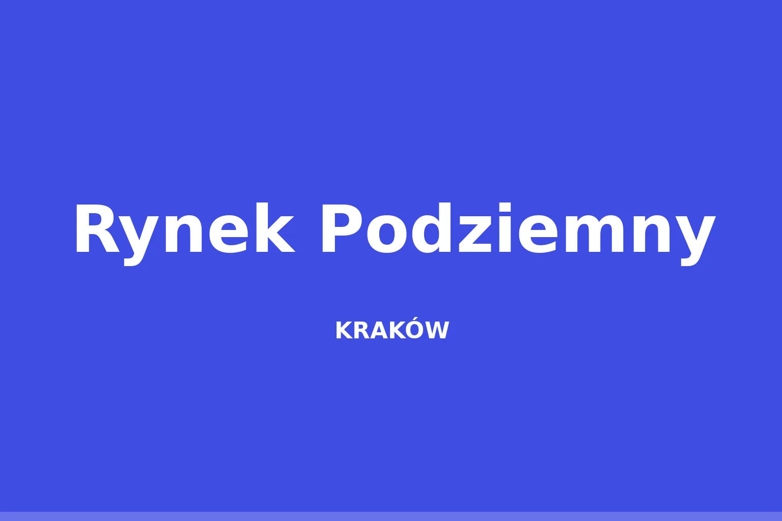 Rynek Podziemny