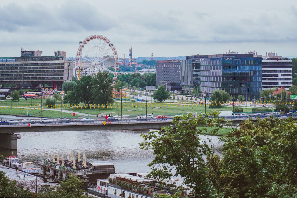 Miejsce na spacer w Krakowie